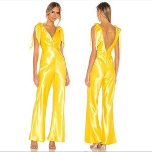 Lovers + Friends Penmar Jumpsuit Yellow Small NWOT